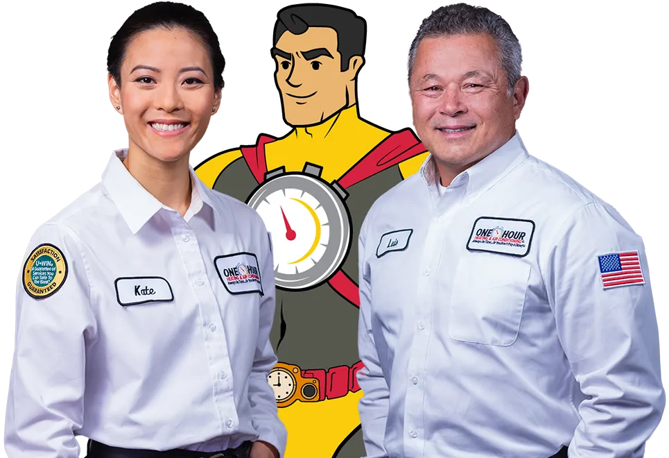 One Hour Air Conditioning Techs HVAC 2 2